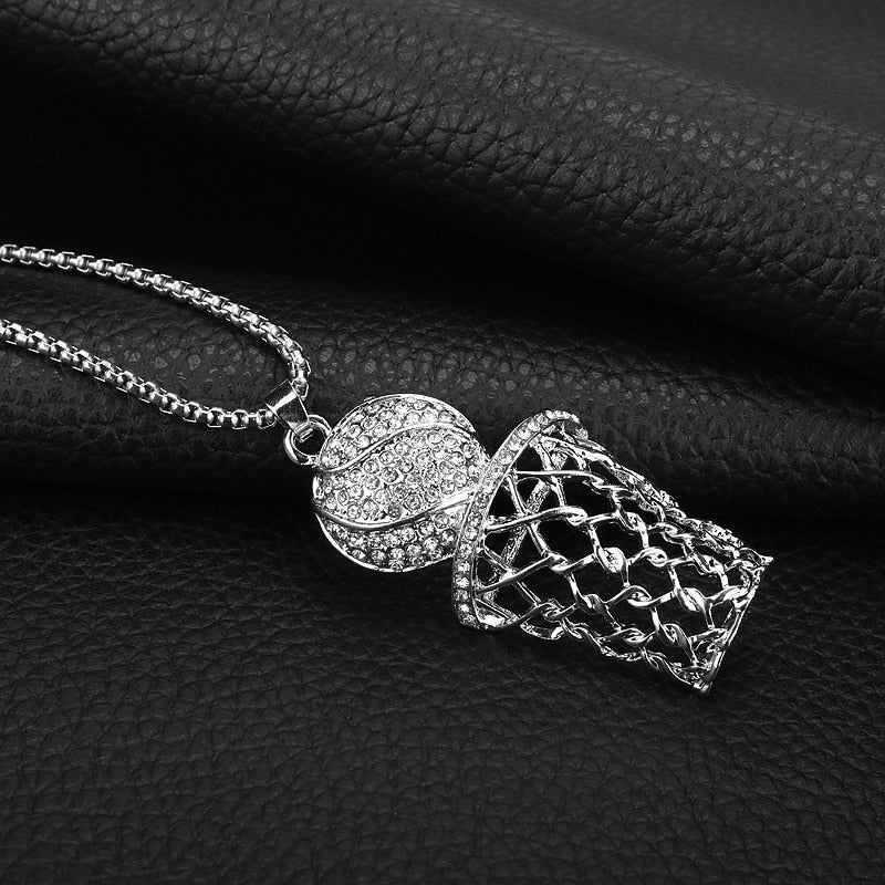 Lucia Necklace | Elegant Diamond Pendant Necklace-Silver-State of Style