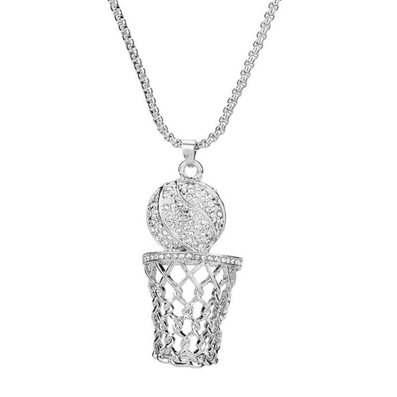 Lucia Necklace | Elegant Diamond Pendant Necklace-Silver-State of Style