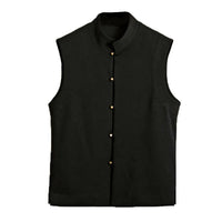 Lucio Traditional Vest – Vintage Waistcoat with Stand-Up Collar-M-State of Style