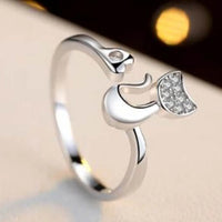 Lucky Cat Ring | Women's Adjustable Fashion Jewellery-State of Style