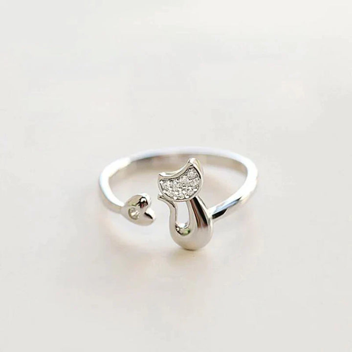 Lucky Cat Ring | Women's Adjustable Fashion Jewellery-State of Style