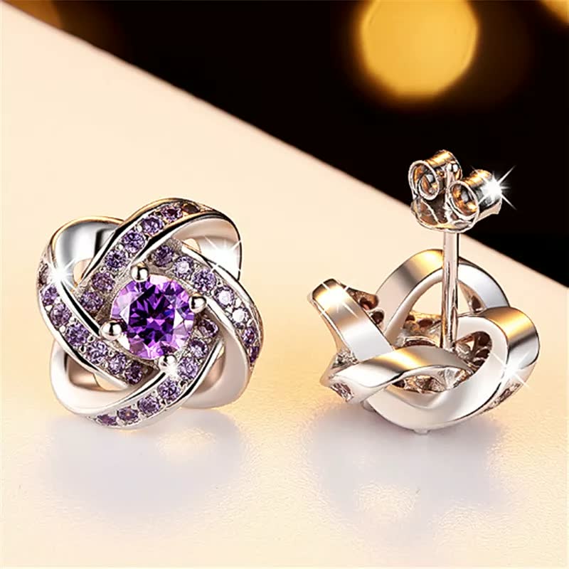 Lucky Earring | Elegant Earrings for Women-Purple-State of Style