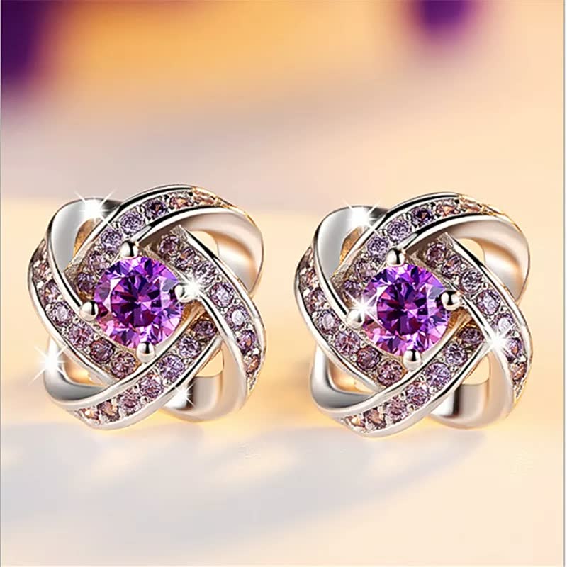 Lucky Earring | Elegant Earrings for Women-Purple-State of Style