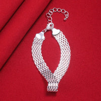 Lucky Silver Braided Bracelet | Fortune Positivity Charm-State of Style