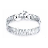 Lucky Silver Braided Bracelet | Fortune Positivity Charm-State of Style