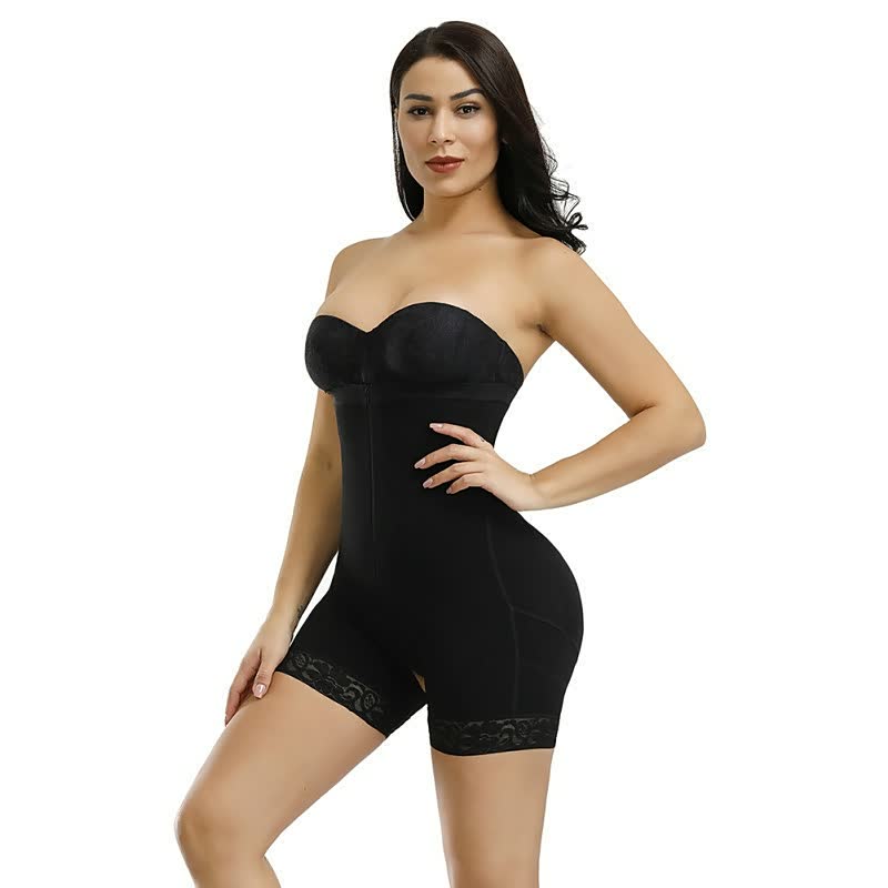 LuckyShape | Women's Seamless Sculpting Shapewear-Black-XS-State of Style