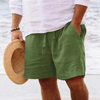 Luis Linen Shorts | Trendy & Comfortable-Light Green-M-State of Style