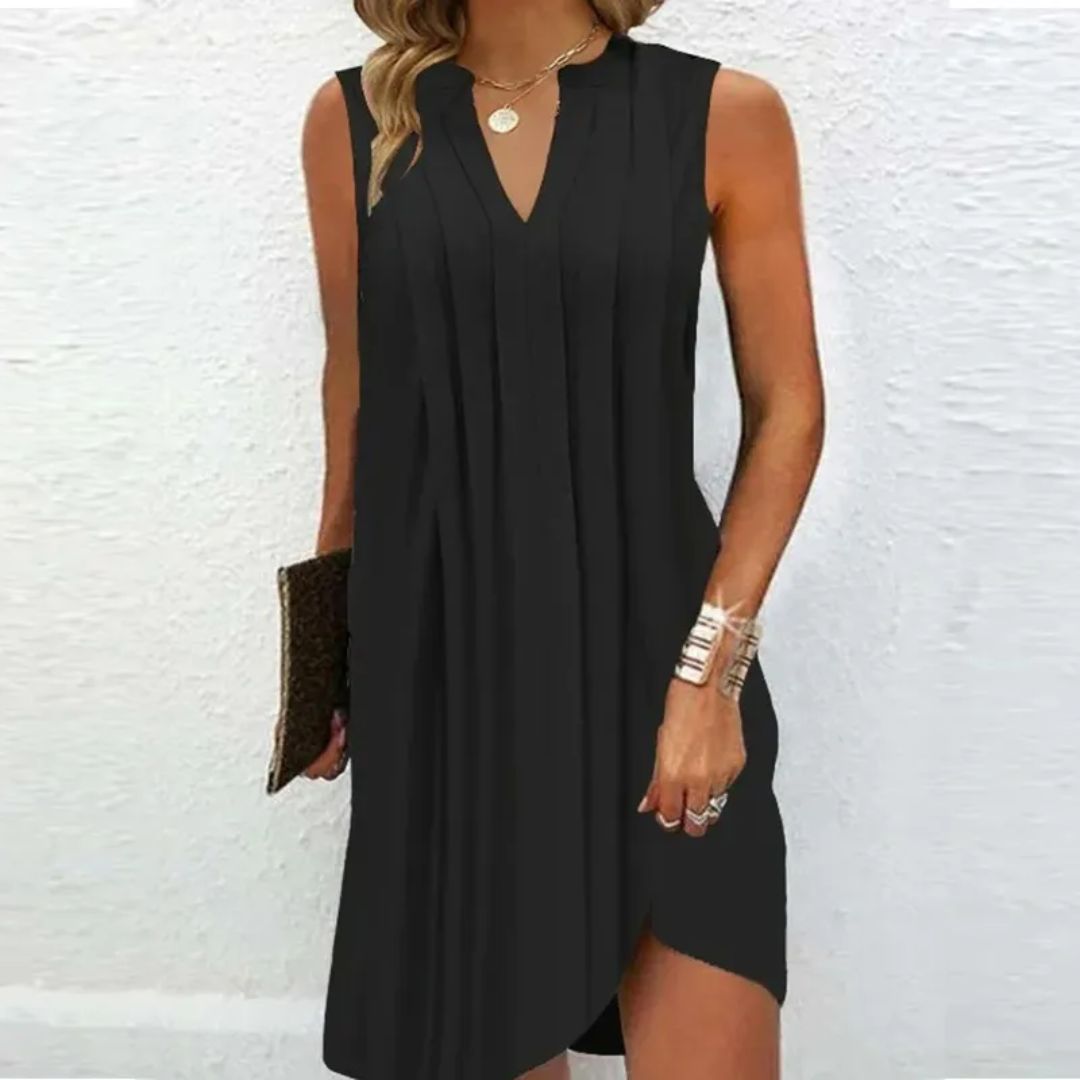 Luisa Dress | Sleeveless & Casual-Black-S-State of Style