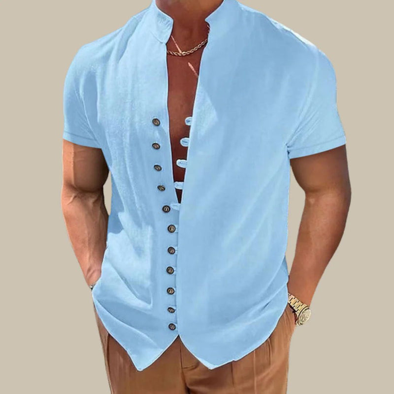Luke Shirt | Trendy & Breathable-Blue-S-State of Style