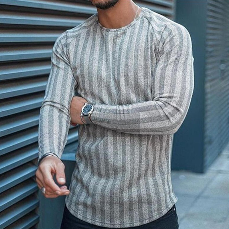 LukesShirt | Men's Stylish Slim-Fit Sweater-Dark Grey-XS-State of Style