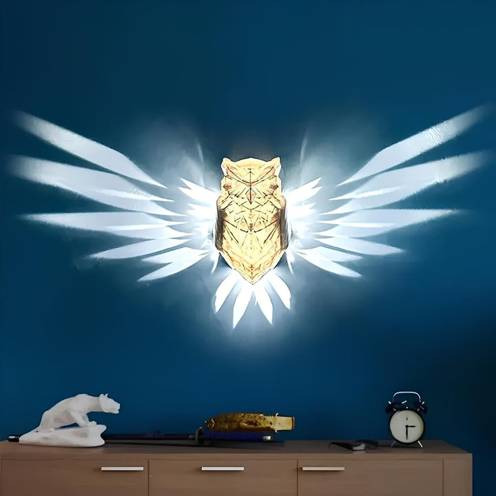 Luminous Wings Wall Lamp - LumaWings-Owl-State of Style