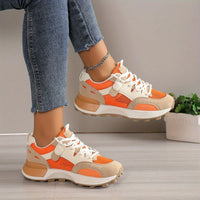 Luna Ademend Sports Trainers | Comfortable & Non-slip Design-Orange Red-3.5-State of Style