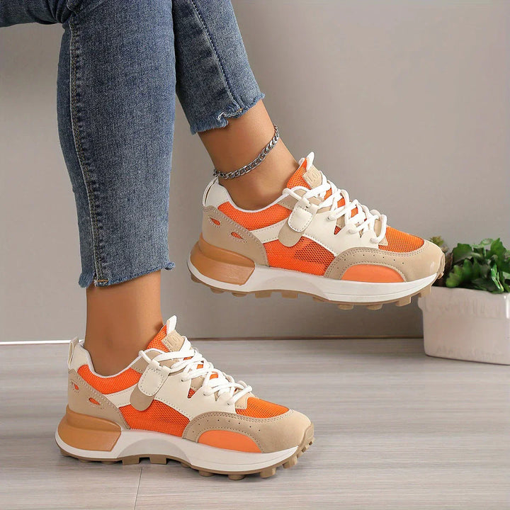 Luna Ademend Sports Trainers | Comfortable & Non-slip Design-Orange Red-3.5-State of Style