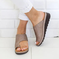 Luna - Orthopedische Zilveren Slippers-Donkergrijs-35-State of Style