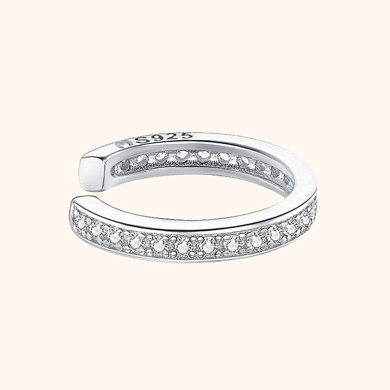 Luna Strass Earring-Silver-State of Style