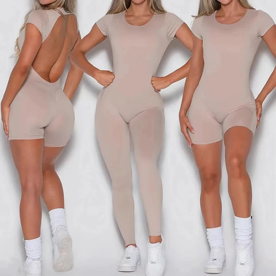 Luna Yoga Jumpsuit with Breathable & Flexible Design-Red-S-State of Style