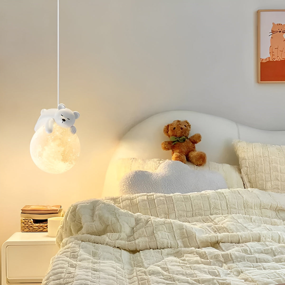 LunarBuddy Pendant Light – Cute Animals-Bear-State of Style