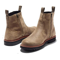 Lux Trendy Men's Chelsea Boots - James-Khaki-6-State of Style