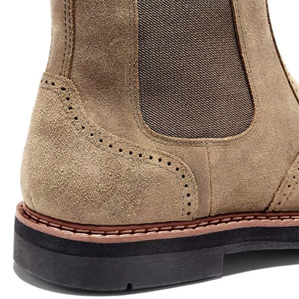 Lux Trendy Men's Chelsea Boots - James-Khaki-6-State of Style