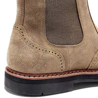 Lux Trendy Men's Chelsea Boots - James-Khaki-6-State of Style