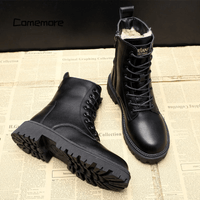 Luxe Black Leather Women's Winter Boots - Bella-4-State of Style