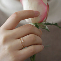 Luxe Butterfly Ring with Sparkling Zirconia - Aurielle-Gold-State of Style