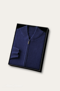 Luxe Cashmere Men's Sweater - Lucas-Blue-M-State of Style