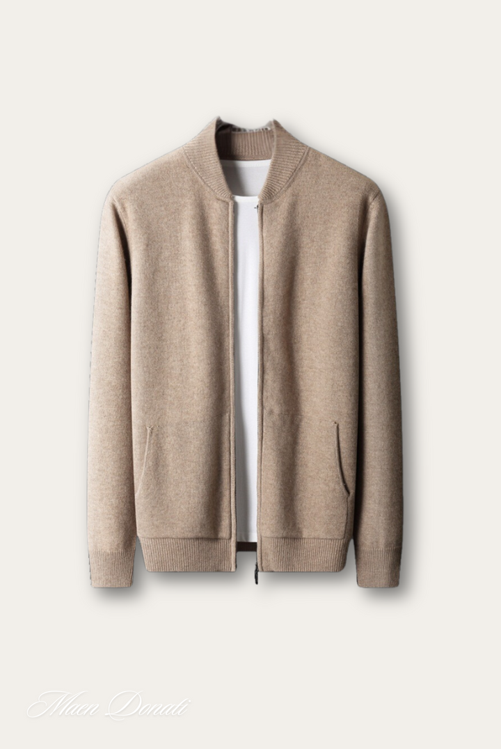 Luxe Cashmere Men's Sweater - Lucas-Light Brown-M-State of Style