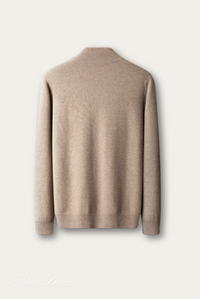 Luxe Cashmere Men's Sweater - Lucas-Light Brown-M-State of Style