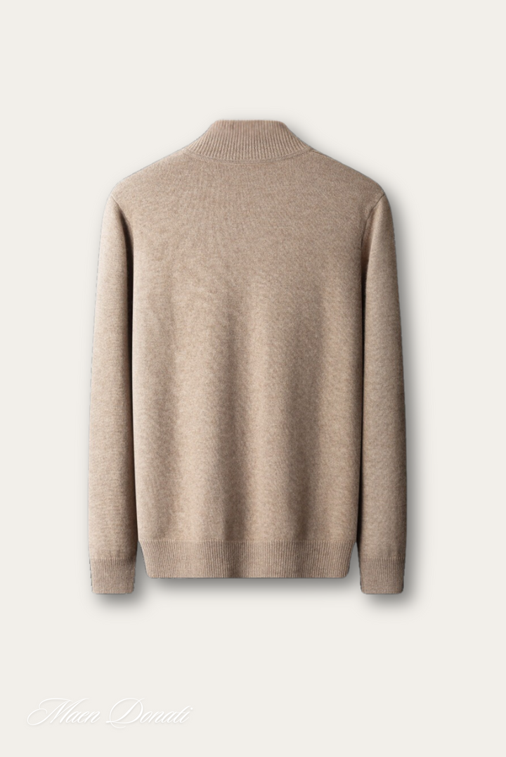 Luxe Cashmere Men's Sweater - Lucas-Light Brown-M-State of Style