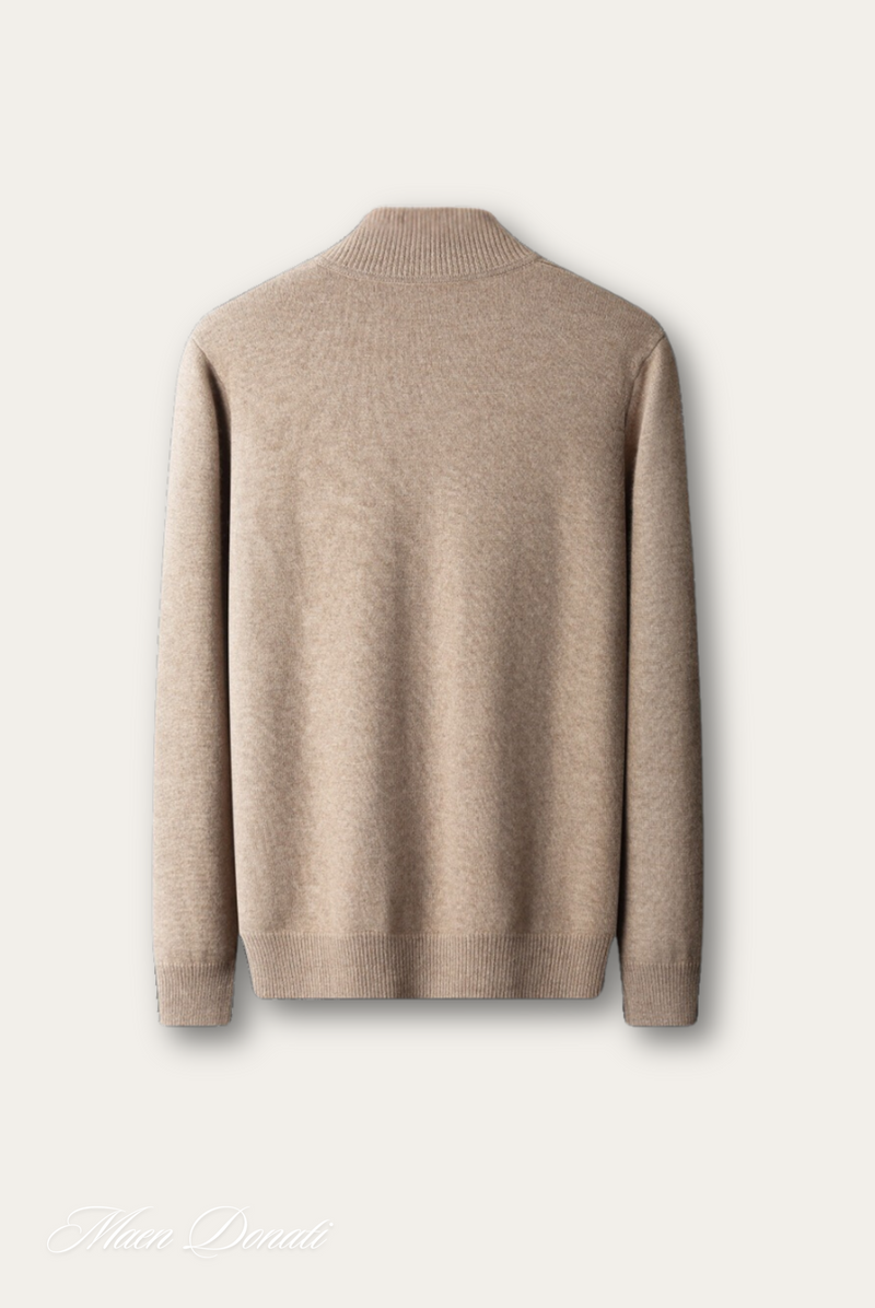 Luxe Cashmere Men's Sweater - Lucas-Light Brown-M-State of Style