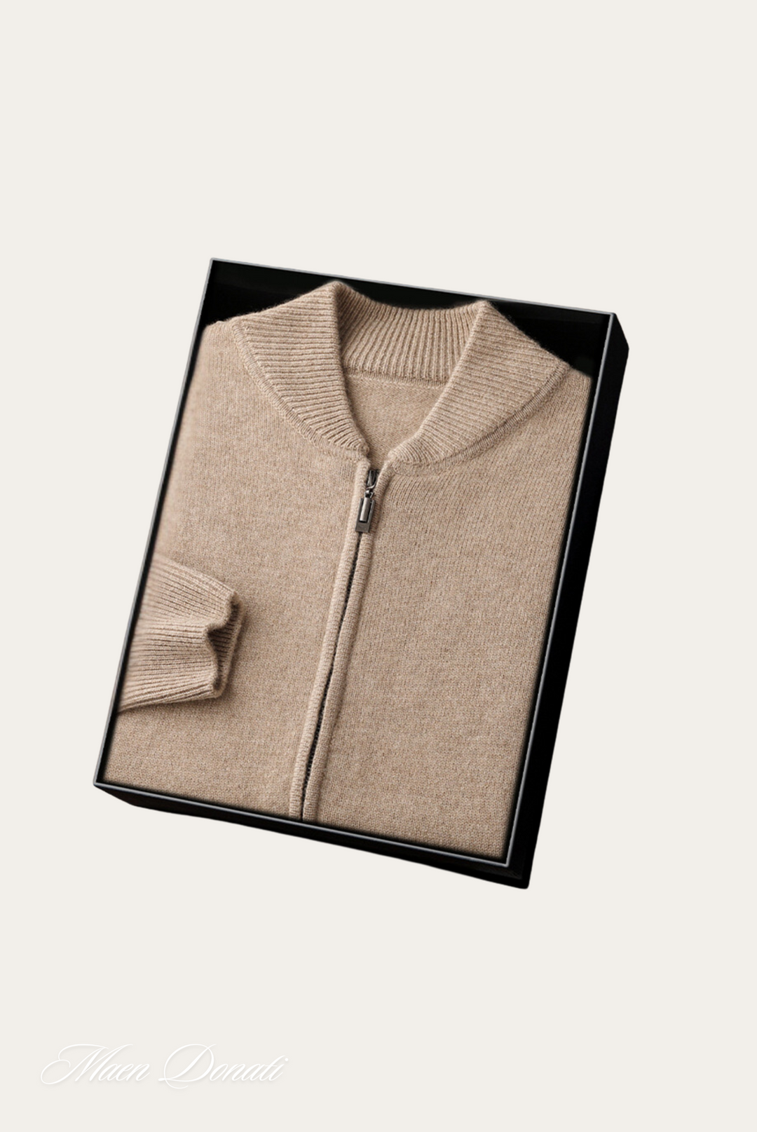 Luxe Cashmere Men's Sweater - Lucas-Light Brown-M-State of Style