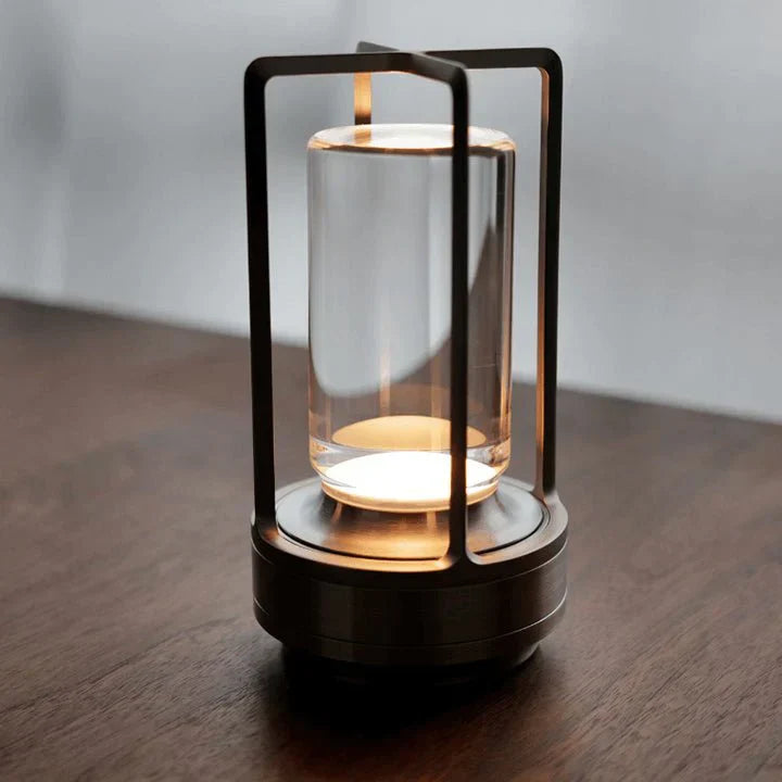 Luxe Crystal Table Lamp - LumiCrystal-Black-State of Style