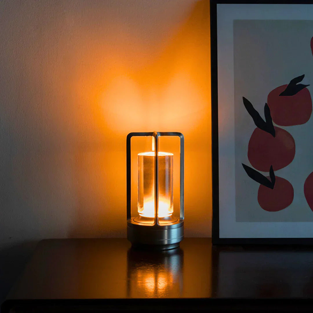Luxe Crystal Table Lamp - LumiCrystal-Black-State of Style