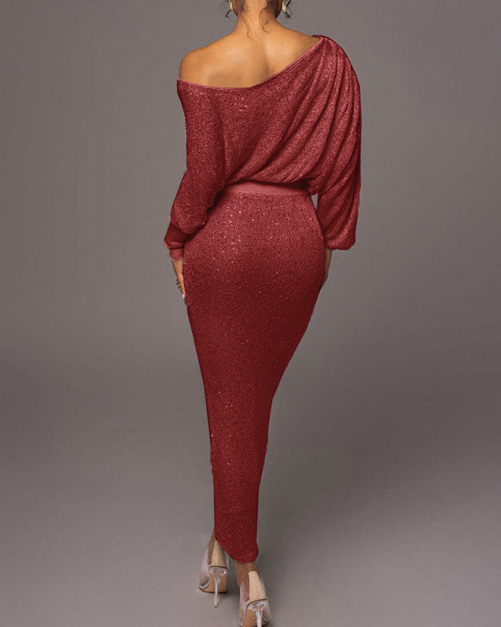 Luxe Evening Dress - Evelina-Black/Gold-S-State of Style