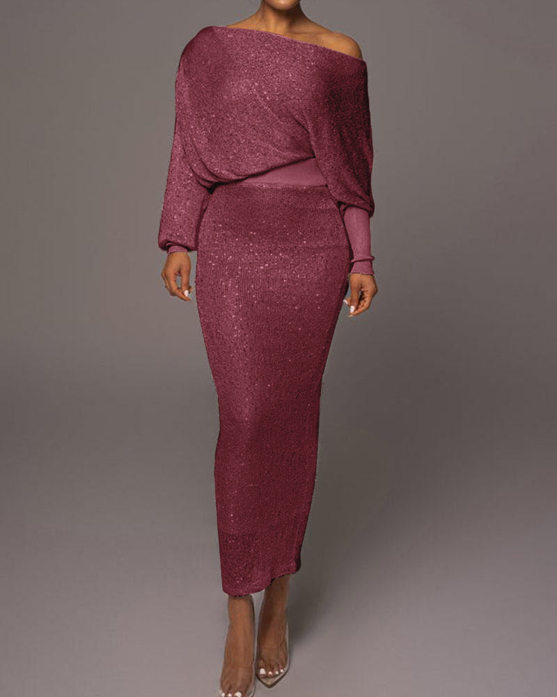 Luxe Evening Dress - Evelina-Dark Red-S-State of Style