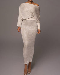 Luxe Evening Dress - Evelina-Silver (Sold out!)-S-State of Style