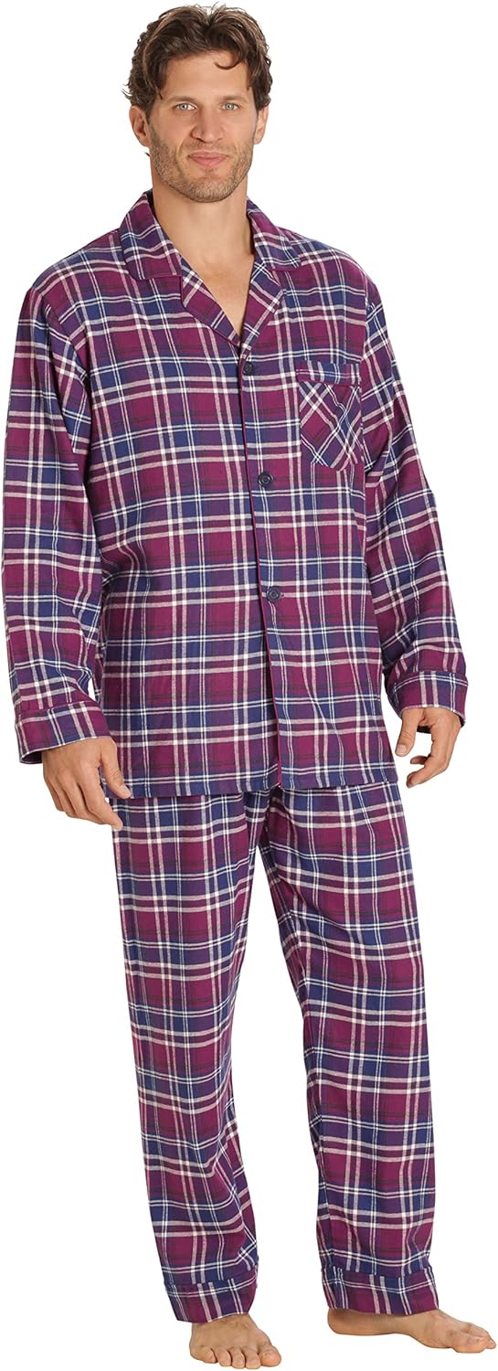 Luxe Flannel Men’s Pyjama Set - Wyatt-Pure-S-State of Style