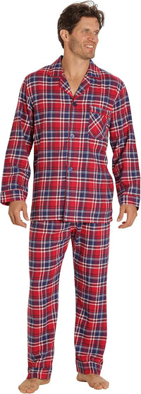 Luxe Flannel Men’s Pyjama Set - Wyatt-Red-S-State of Style