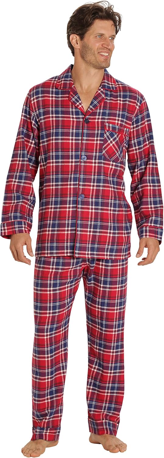 Luxe Flannel Men’s Pyjama Set - Wyatt-Red-S-State of Style