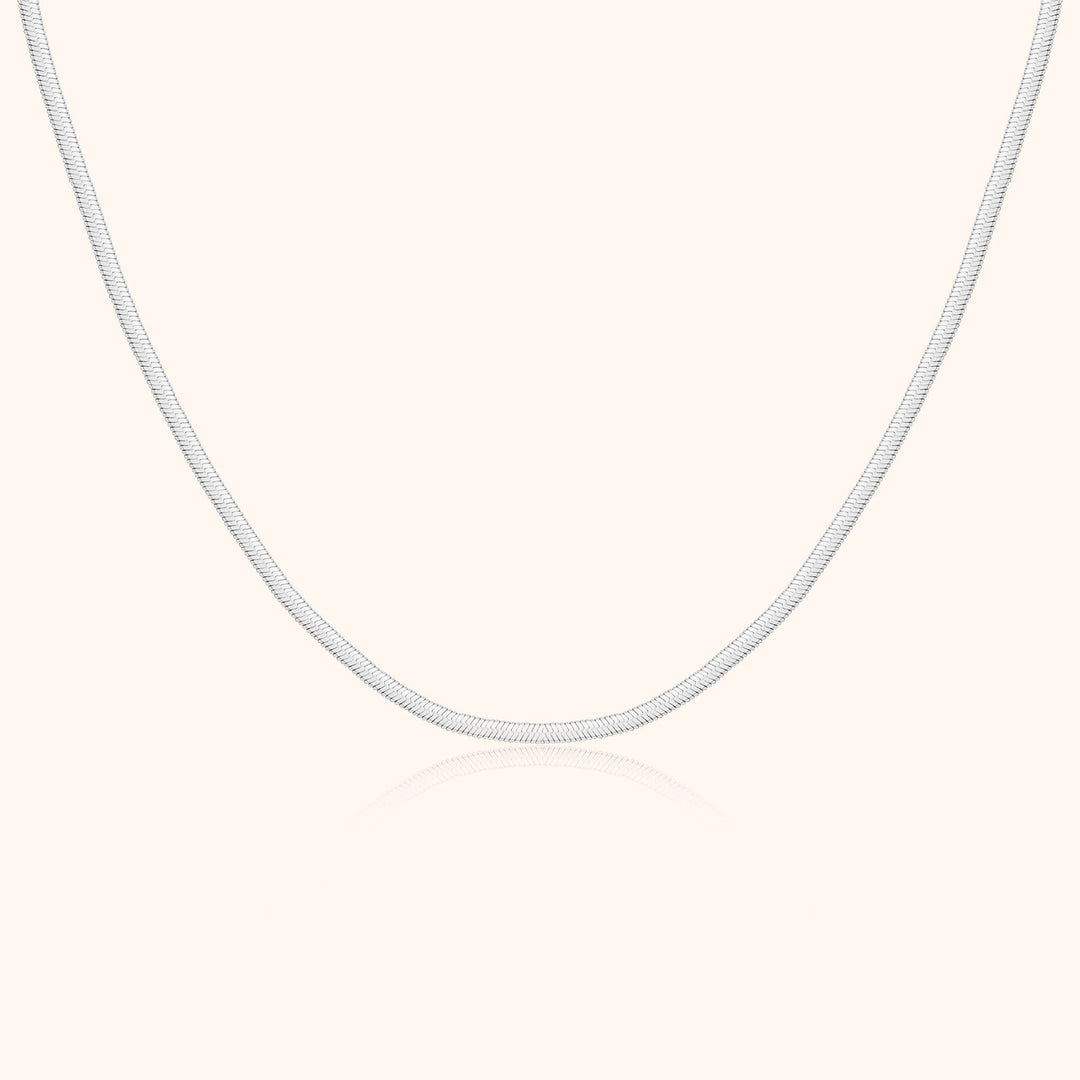 Luxe Flat Necklace - Elvira-Silver-State of Style
