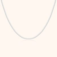 Luxe Flat Necklace - Elvira-Silver-State of Style