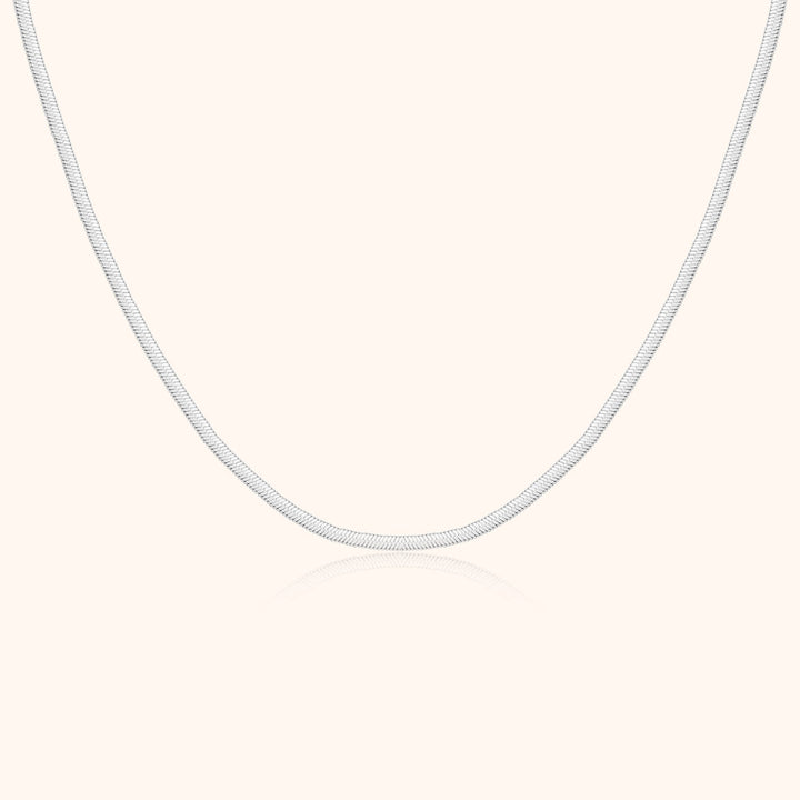 Luxe Flat Necklace - Elvira-Silver-State of Style