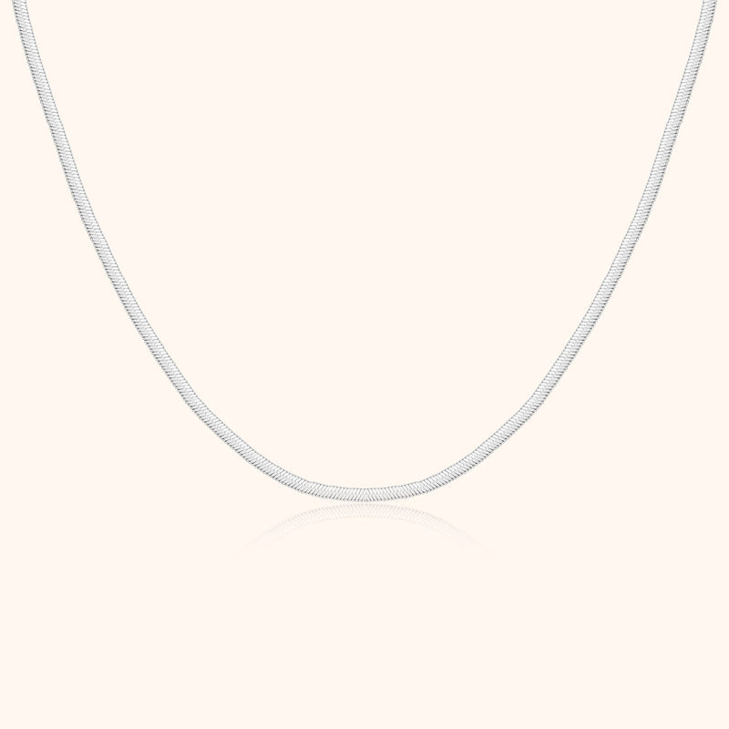 Luxe Flat Necklace - Elvira-Silver-State of Style