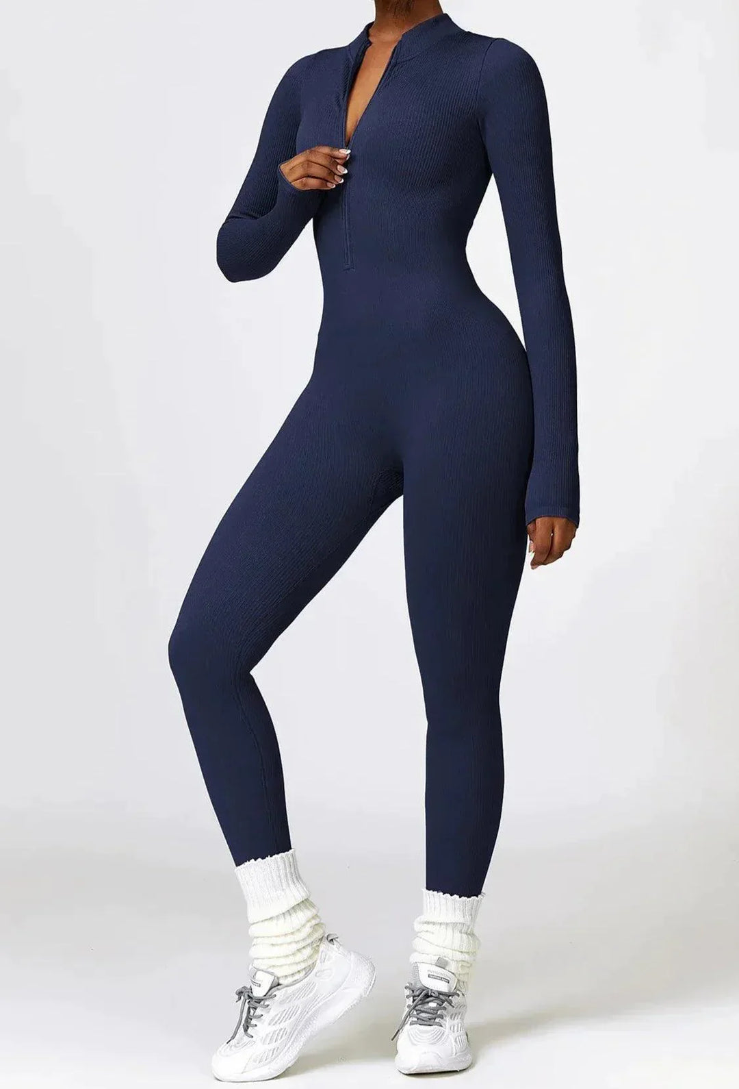 Luxe Full-Body Romper with Long Sleeves - Lisa-Black-XS-State of Style