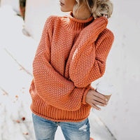 Luxe Ladies Turtleneck - Emma-Orange-S-State of Style