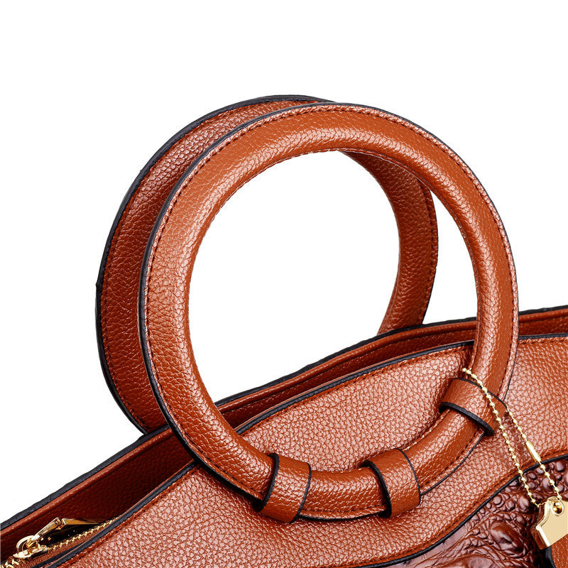 Luxe Leather Shoulder Bag - Liva-Grey-State of Style