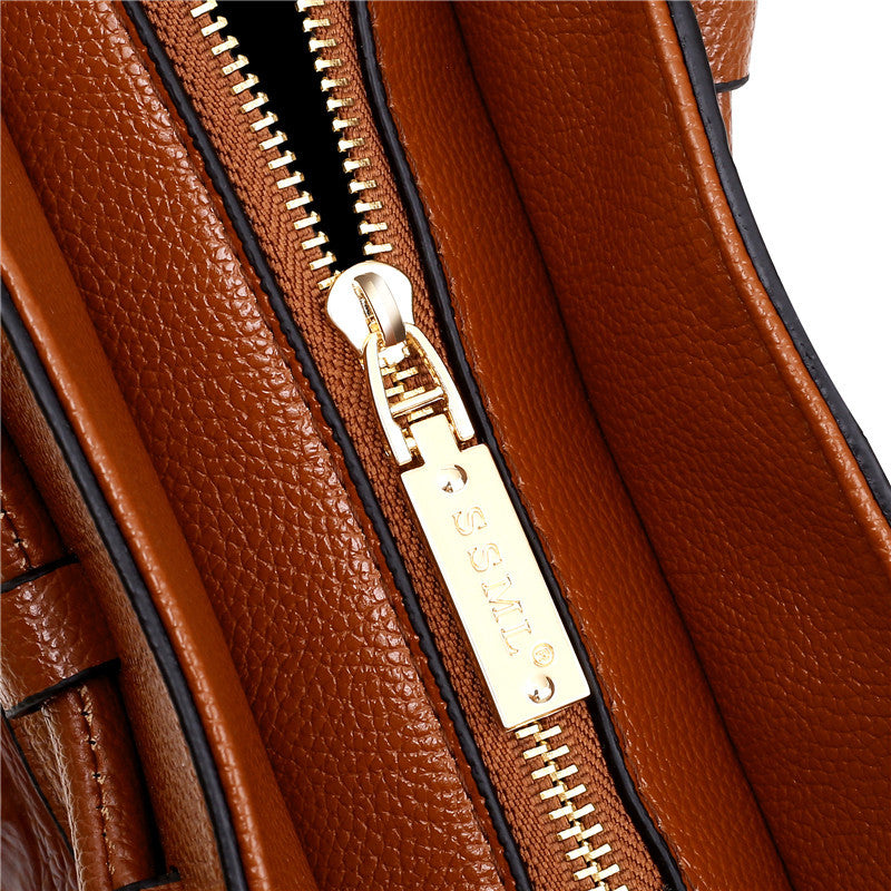 Luxe Leather Shoulder Bag - Liva-Grey-State of Style