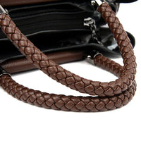 Luxe Leather Women's Handbag - Amara-Black-State of Style