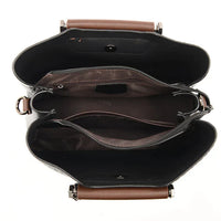 Luxe Leather Women's Handbag - Amara-Black-State of Style
